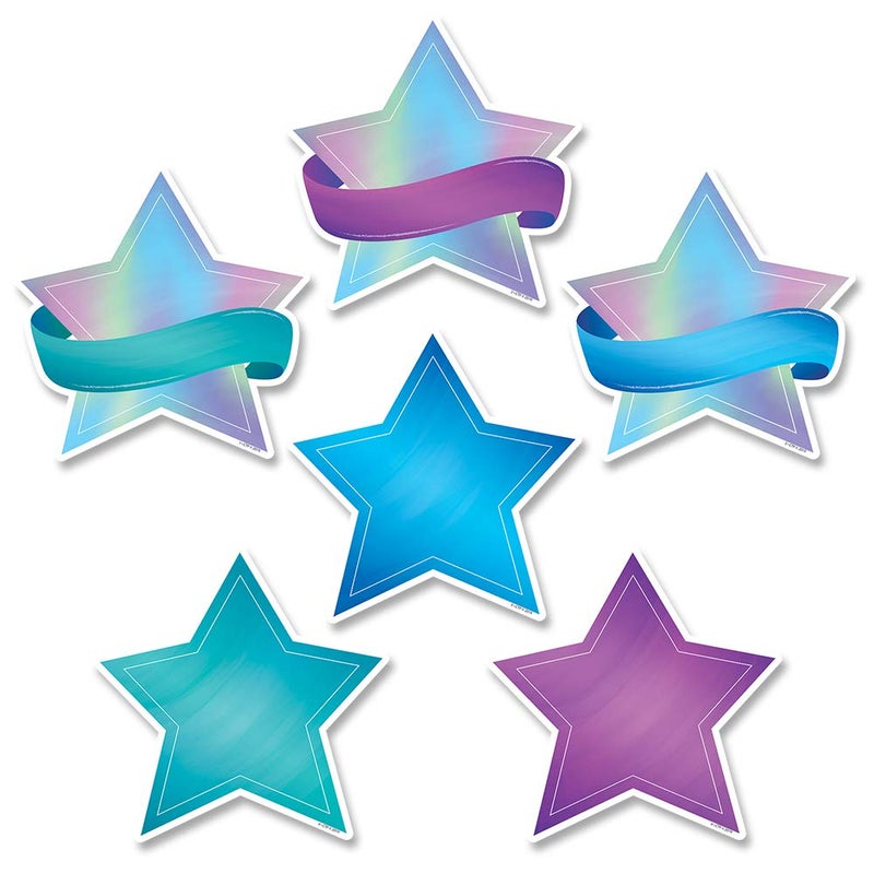 Creative Teaching Press Mystical Magical Shimmering Stars Cut Outs, 6 in, CTP 8661 - Image 1